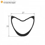 27.5er 650C / 29er Carbon 27x23mm Tubular MTB Rim